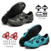 Cycling MTB Shoes Men Dirt Road Bike Sneaker Flat Spd Cleat Mountain Bike Footwear Women Route Racing Bicycle Shoes Self-Locking